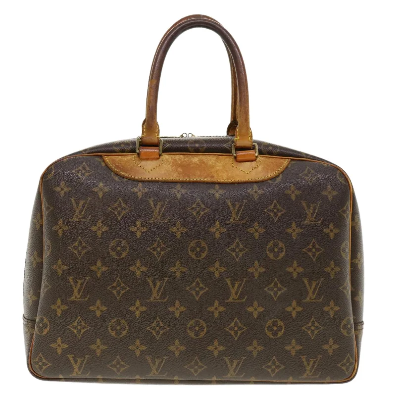 Compact crossbody bags for travelLOUIS VUITTON Monogram Deauville Hand Bag M47270 LV Auth 40422