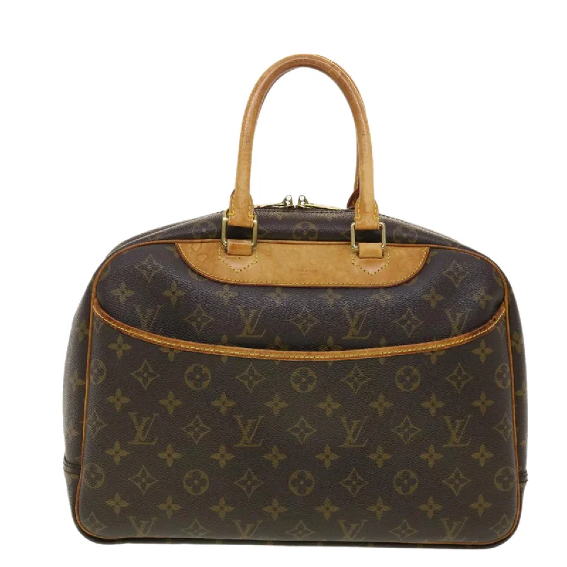 Luxury bags with chain strapsLOUIS VUITTON Monogram Deauville Hand Bag M47270 LV Auth bs4834