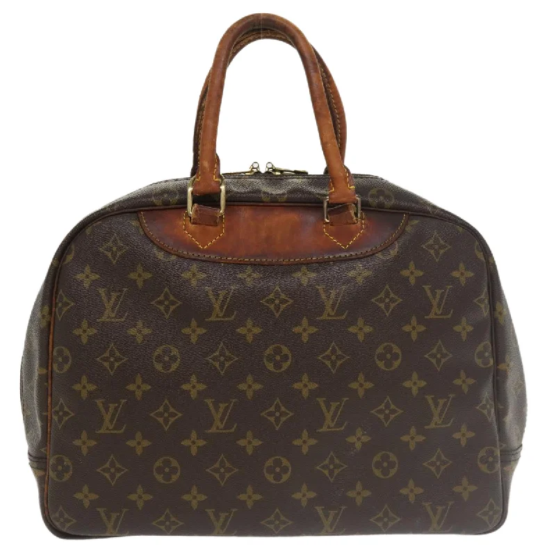 Affordable leather bagsLOUIS VUITTON Monogram Deauville Hand Bag M47270 LV Auth ar8436