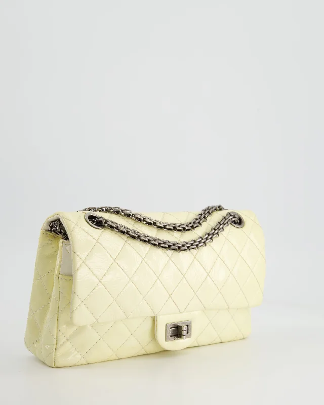 Designer bags with detachable strapsChanel Lemon Patent Small Reissue Double Flap Bag with Ruthenium Hardware