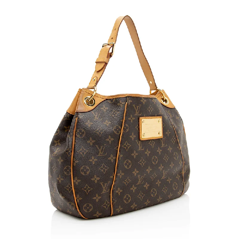 Vegan leather handbagsLouis Vuitton Monogram Canvas Galliera PM Shoulder Bag (21322)