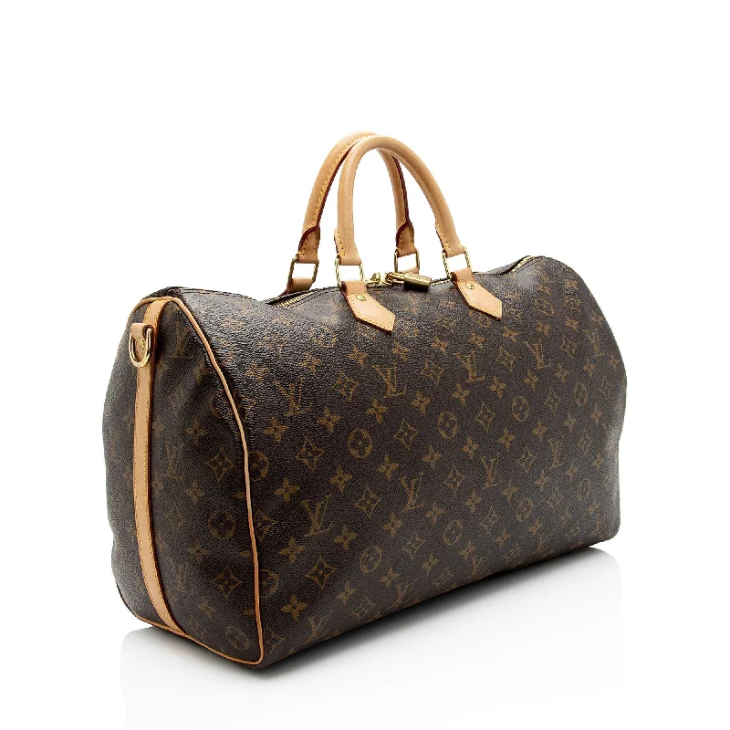 Best bags for business tripsLouis Vuitton Monogram Canvas Speedy Bandouliere 40 Satchel (SHF-sorosO)