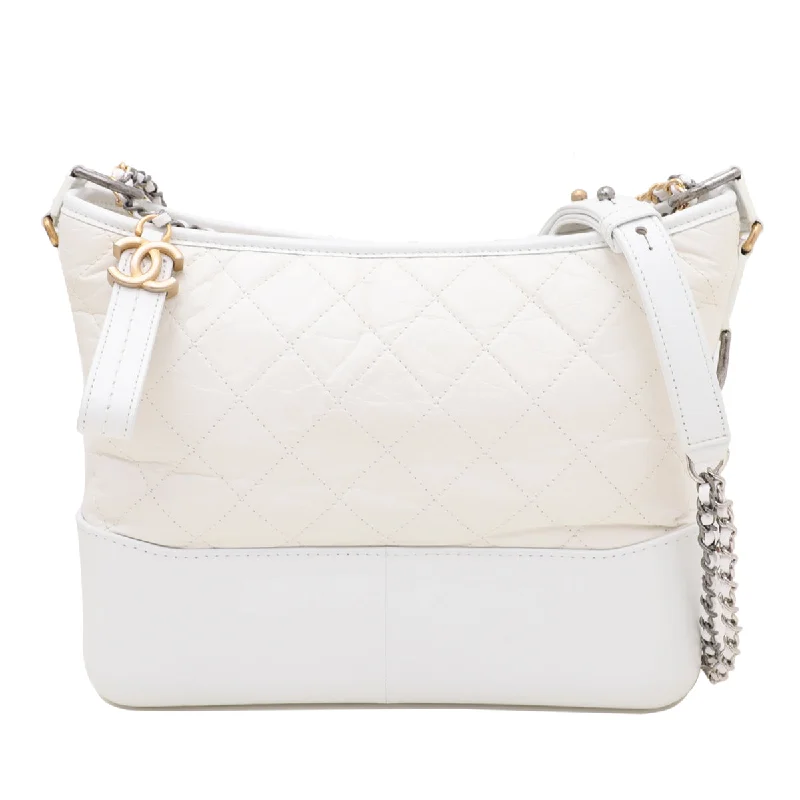 High-quality leather messenger bagsChanel White Gabrielle Medium Bag