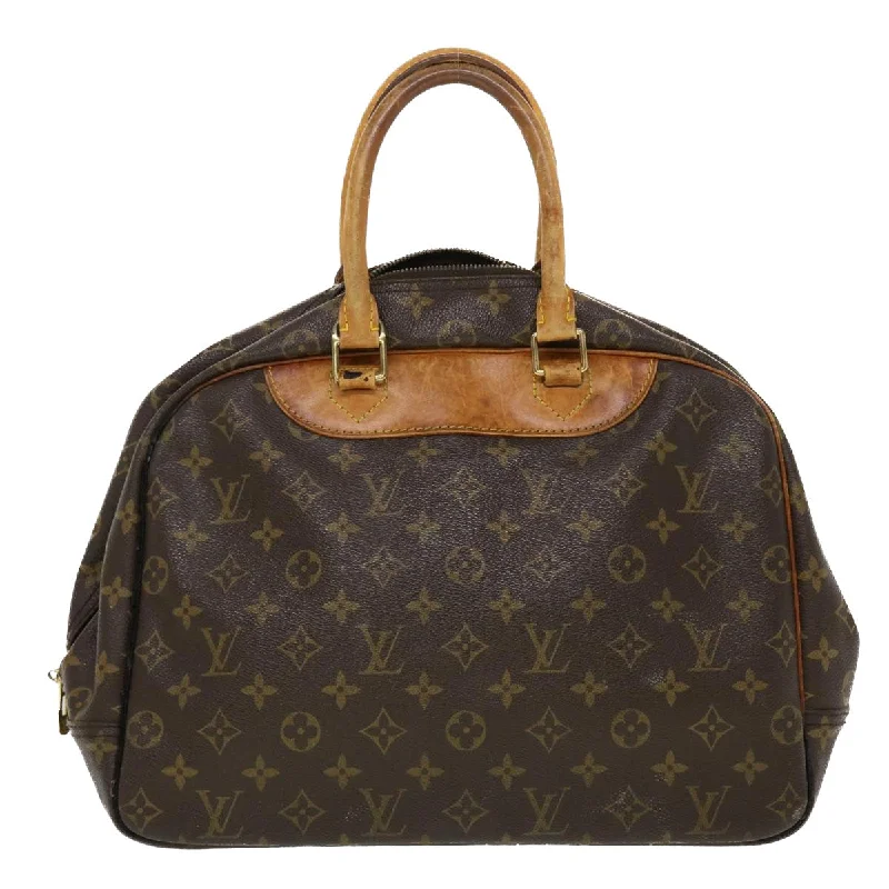 Vegan leather handbagsLOUIS VUITTON Monogram Deauville Hand Bag M47270 LV Auth bs5686