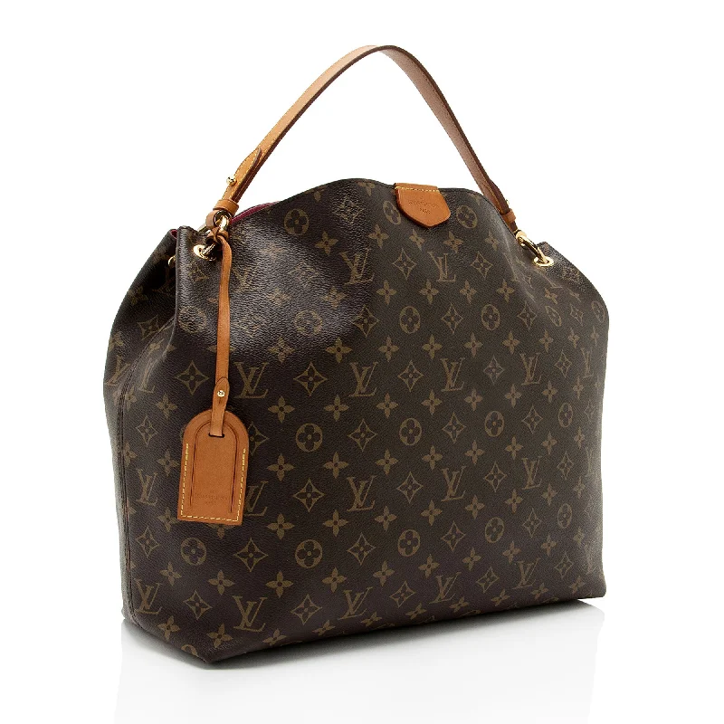 Large capacity travel bagsLouis Vuitton Monogram Canvas Graceful MM Hobo (0g4KDP)