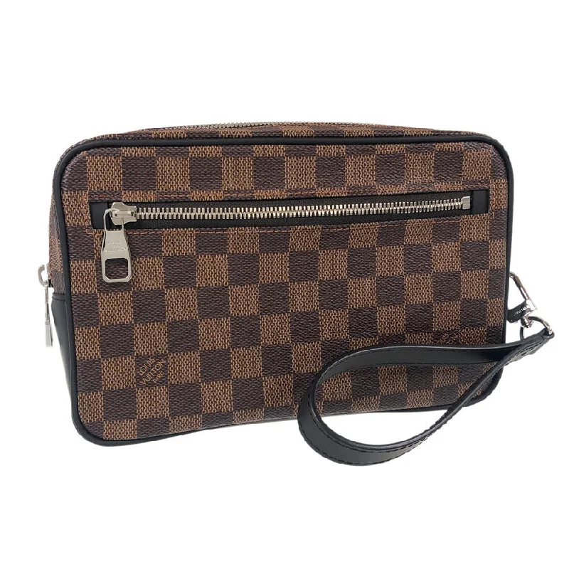 Designer bags with detachable strapsLOUIS VUITTON Damier Pochette Kasai business bag