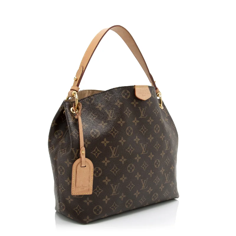 Affordable designer bag dupesLouis Vuitton Monogram Canvas Graceful PM Hobo (23848)