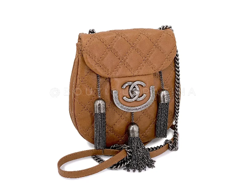 Customizable monogram bagsChanel 2013 Paris-Edinburgh Beige Coco Scottish Sporran Flap Bag