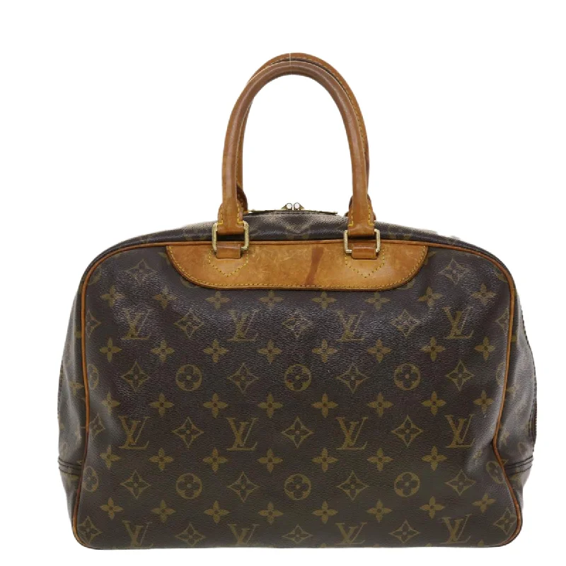 Top-rated backpack brandsLOUIS VUITTON Monogram Deauville Hand Bag M47270 LV Auth 40658