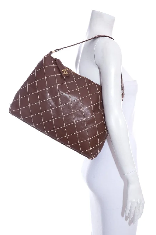 Designer bags for womenChanel Brown Surpique Hobo Handbag