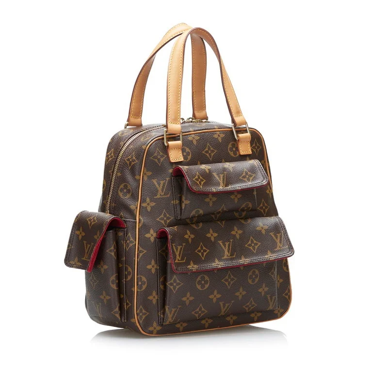 Designer bags with top handlesLOUIS VUITTON Monogram Exantry Cite Handbag M51161 Brown PVC Leather Ladies