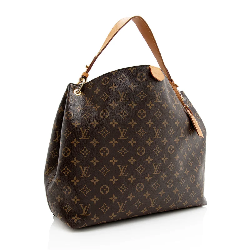 Crossbody bags for everyday useLouis Vuitton Monogram Canvas Graceful MM Hobo (21137)