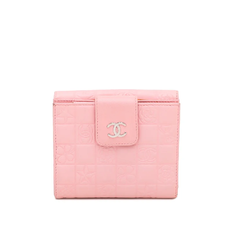 Lightweight duffle bags for gymChanel Pink CC Embossed Charms French Wallet