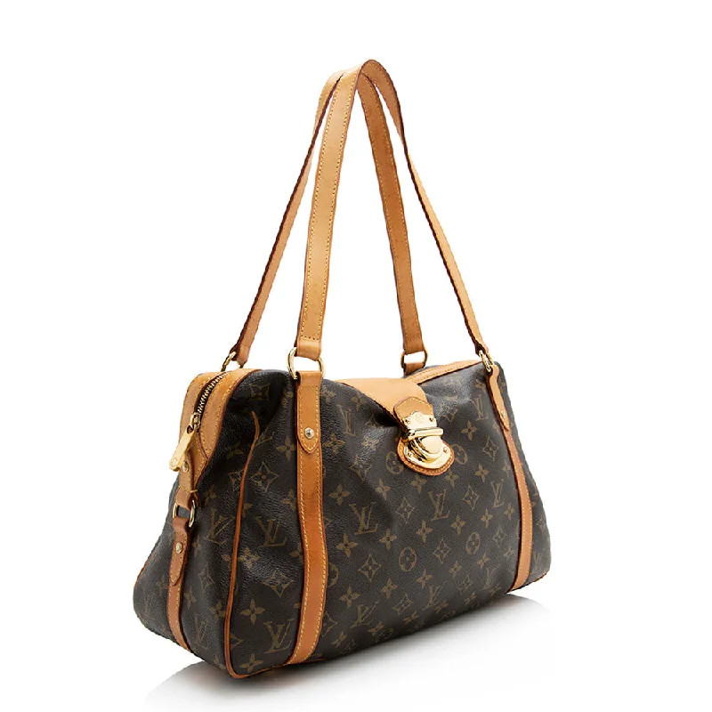 Affordable leather bagsLouis Vuitton Monogram Canvas Stresa PM Shoulder Bag (SHF-21586)