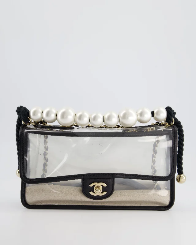 Mini bags for evening outChanel Coco Sand Pearl Strap Medium Flap with Champagne Gold Hardware