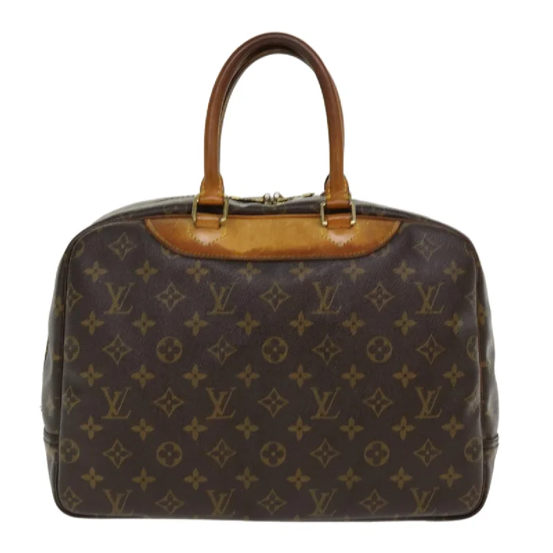 Customizable monogram bagsLOUIS VUITTON Monogram Deauville Hand Bag M47270 LV Auth 38517