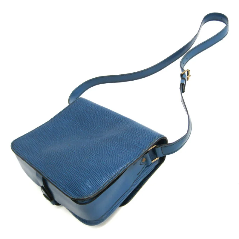 Lightweight duffle bags for gymLOUIS VUITTON Epi Cartouchiere M52245 Women's Shoulder Bag Toledo Blue