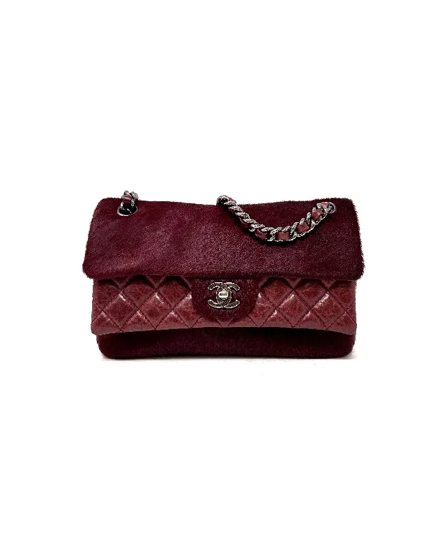 Vintage-inspired handbagsChanel Wine '05-'06 'Miss Pony' Pony Hair & Aged Calf Leather Double Flap