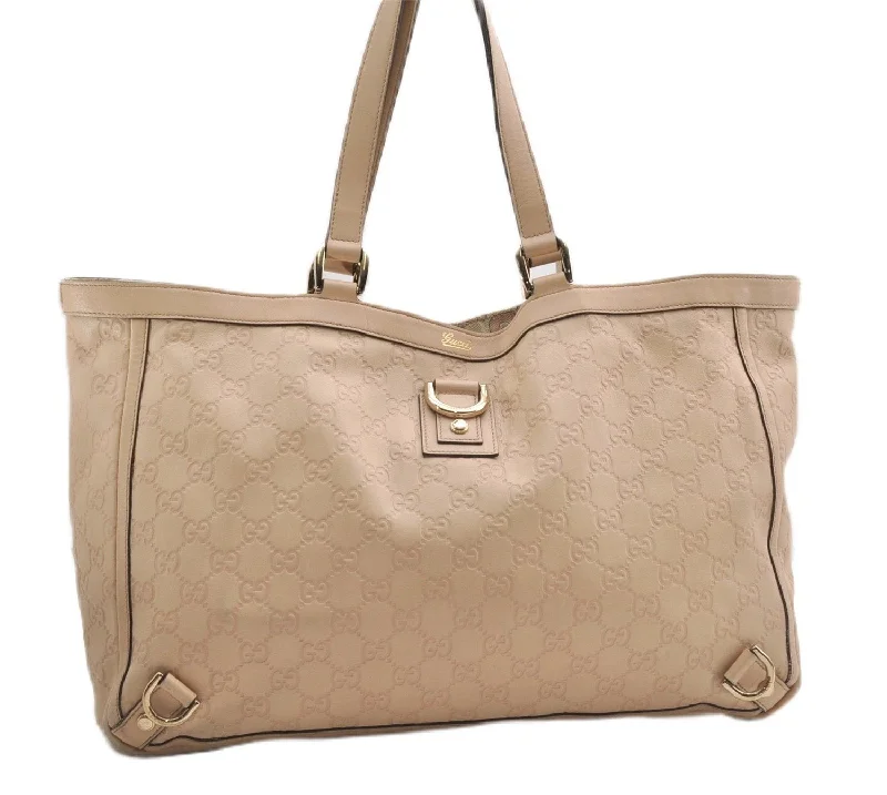 Best bags for photographersAuthentic GUCCI Guccissima Abbey GG Shoulder Tote Bag Leather 141472 Beige 0108G