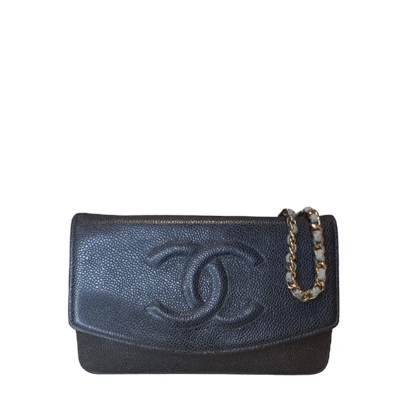 Designer bags for womenChanel Timeless Wallet on Chain Caviar Black