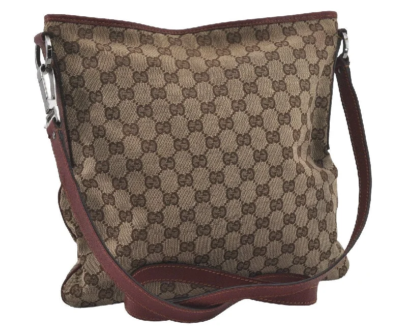 Best bags for weekend getawaysAuthentic GUCCI Shoulder Cross Body Bag GG Canvas Leather 113013 Brown 7769I