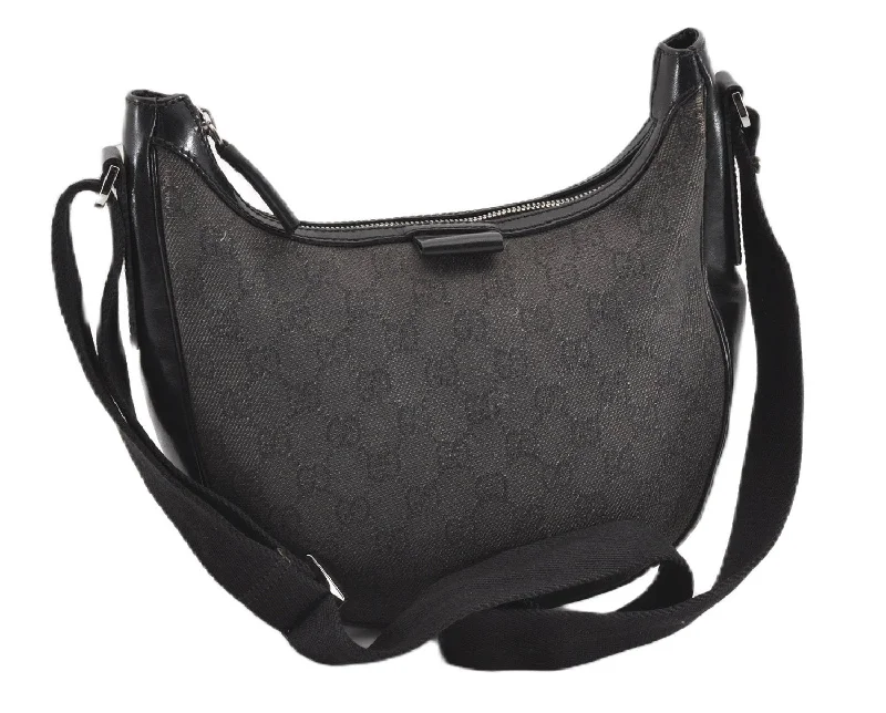 Affordable designer bag dupesAuthentic GUCCI Shoulder Cross Body Bag GG Canvas Leather 212937 Black 0018G