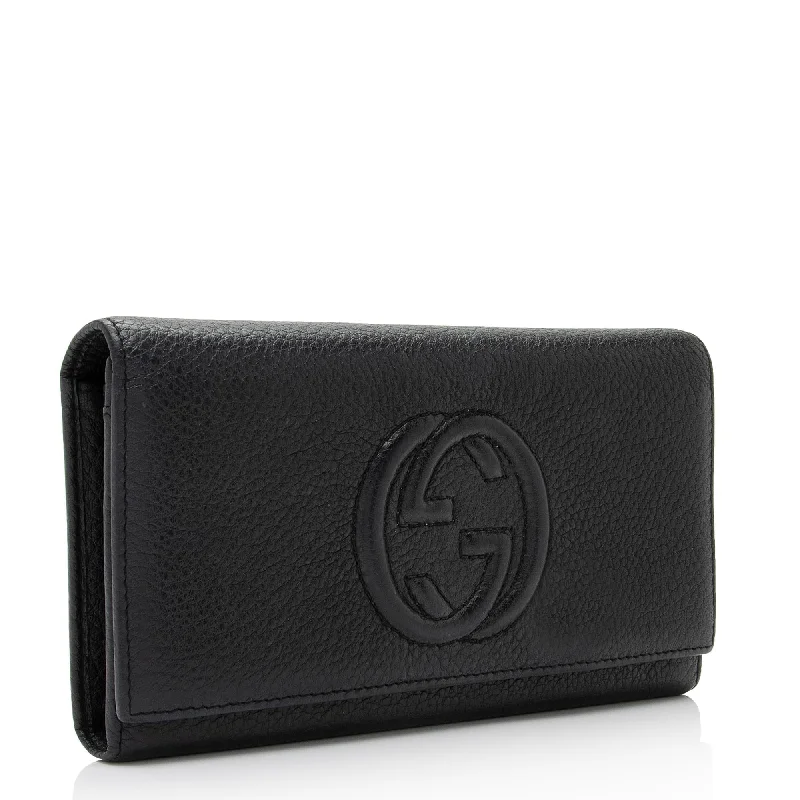 Vintage-inspired handbagsGucci Leather Soho Continental Wallet - FINAL SALE (SHF-WW94IG)